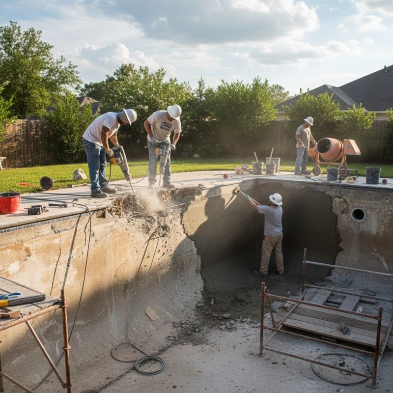 Concrete Pool Patio Repair