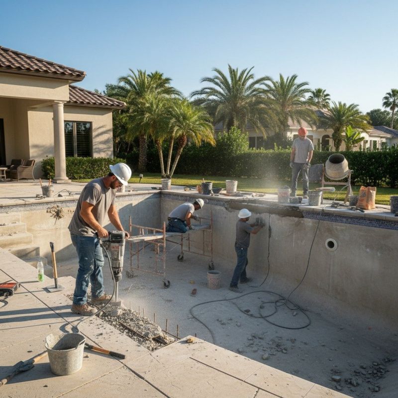 Concrete Pool Patio Repair